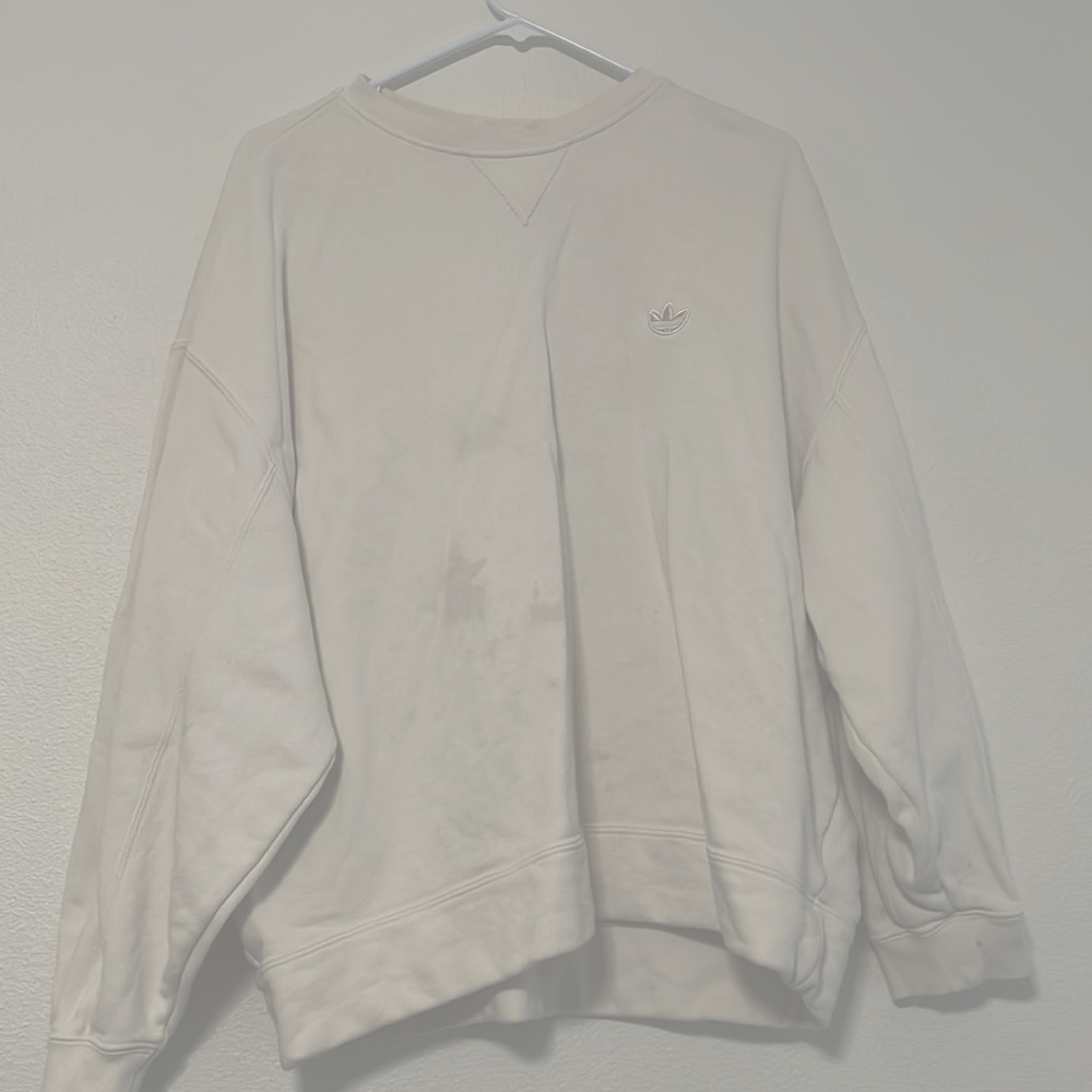 Adidas Vintage Pearl Beaded Off White Sweatshirt